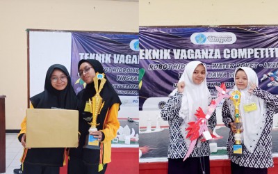 Empat Siswi MAN 4 Jombang PP. Mamba’ul Ma’arif Juarai Lomba Water Roket Louncher dan Robot Hydroulic Contest Tingkat Jawa Timur