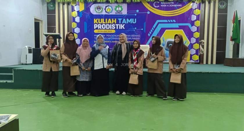 Siswa Prodistik MAN 4 Jombang PP. Mamba’ul Ma’arif Antusias Ikuti Kuliah Tamu Bersama ITS Surabaya