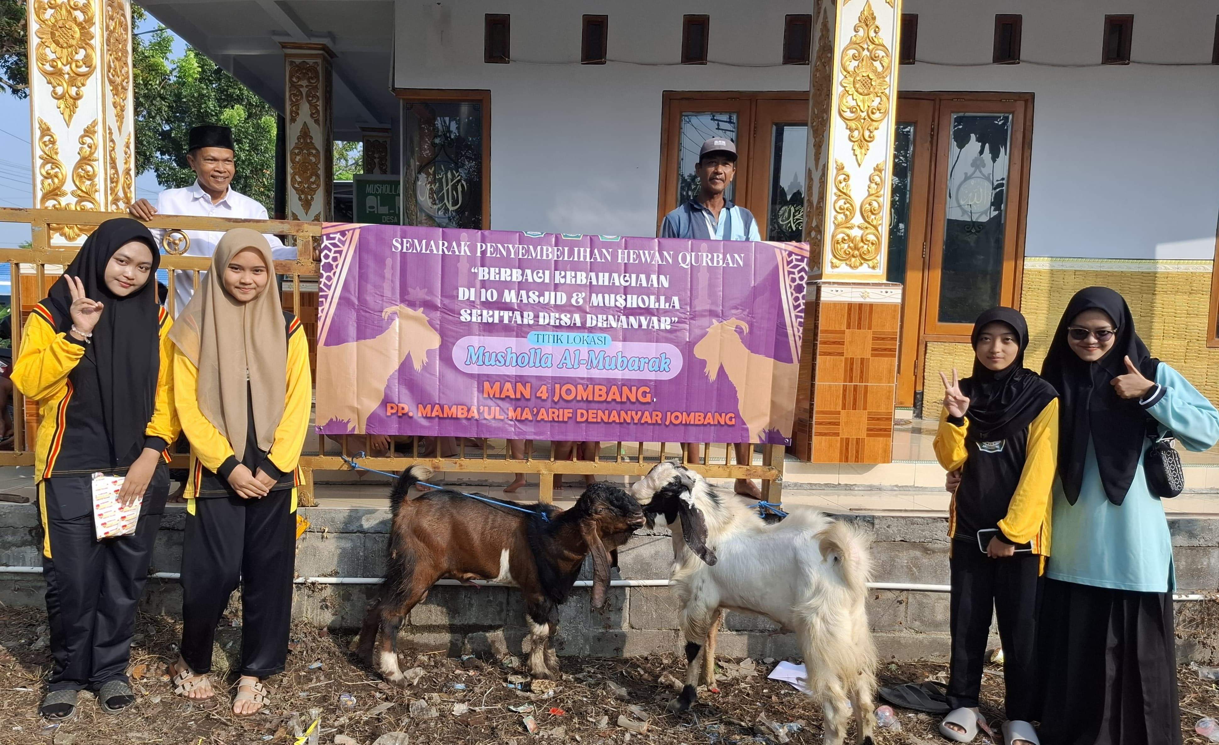 MAN 4 Jombang Salurkan 16 Hewan Kurban ke 10 Masjid dan Musholla, Utamakan Wilayah yang Kekurangan