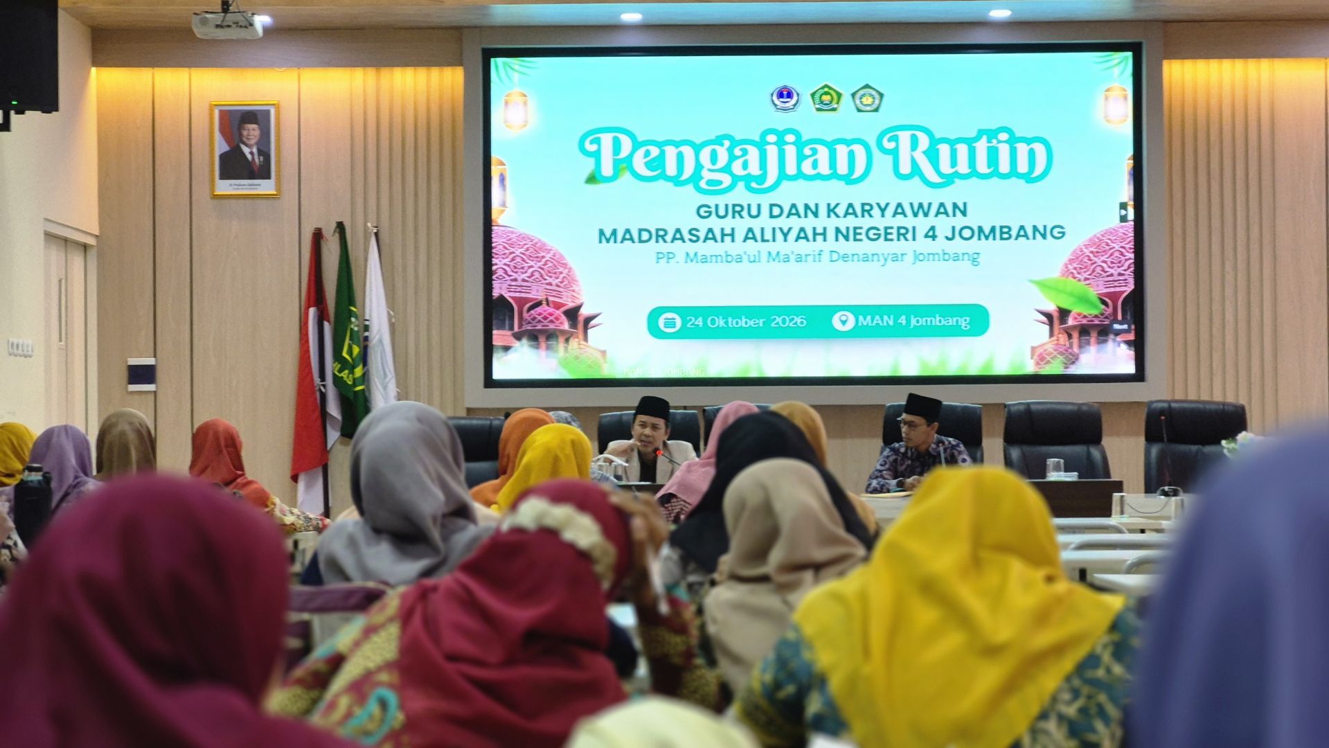 Pengajian Kitab Majalisus Saniyyah MAN 4 Jombang Bahas Keutamaan Niat dalam Beramal